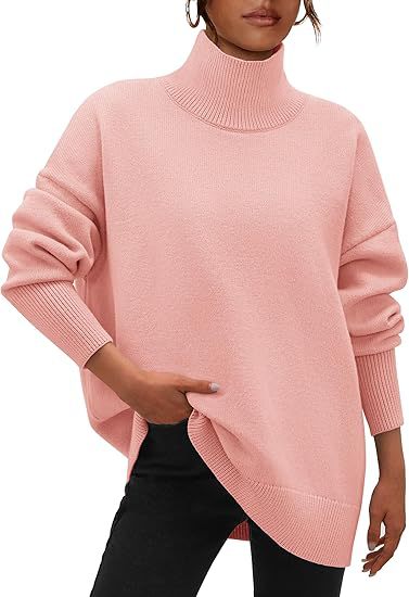Ladies Oversized Sweater with Turtleneck Lune London