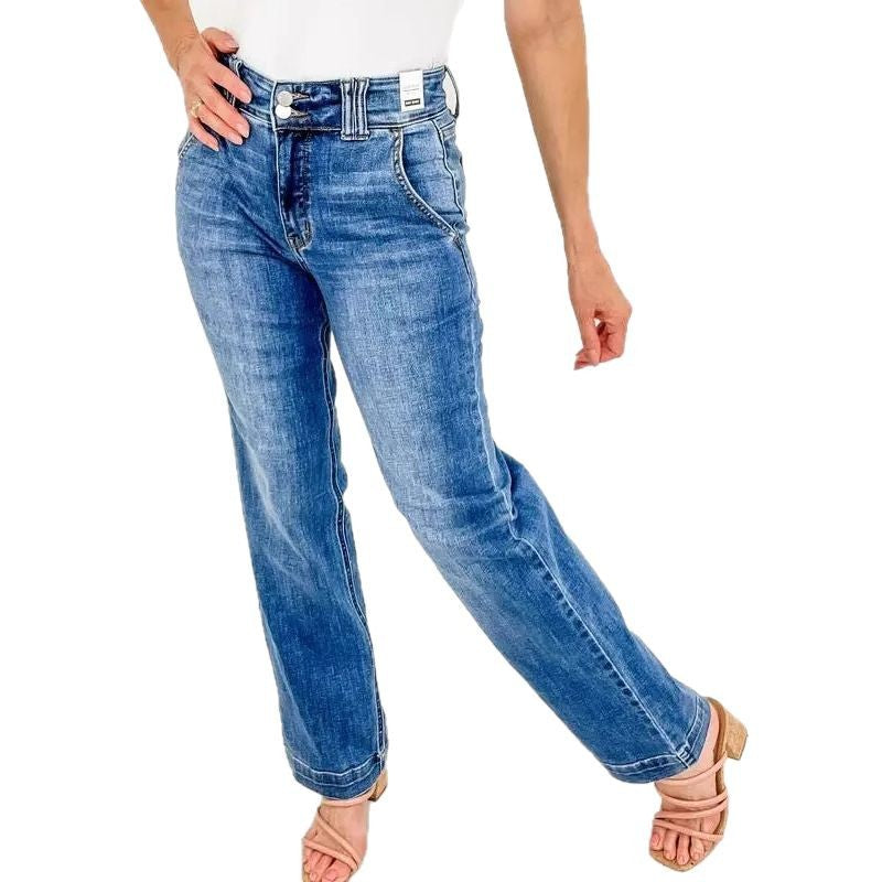 High-waisted wide jeans for women with a comfortable fit Chic & Stil