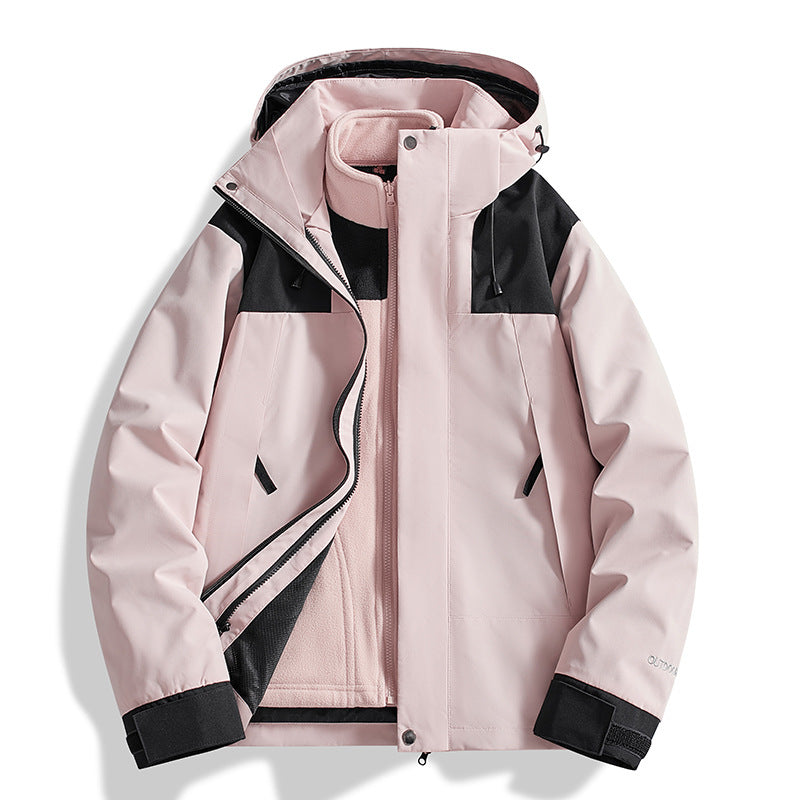 Women Versatile Outdoor Jacket with Removable Fleece Inner Jacket and Waterproof Membrane Amarae