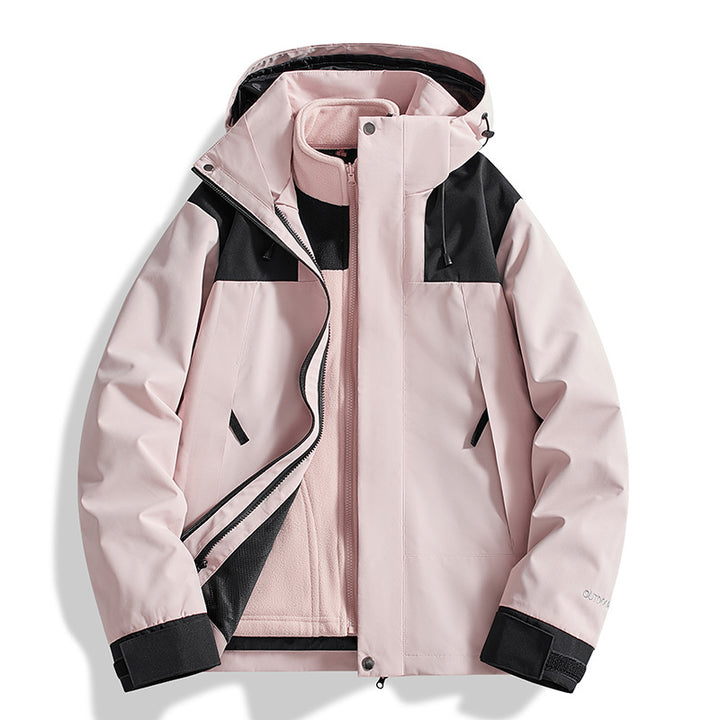 Women Versatile Outdoor Jacket with Removable Fleece Inner Jacket and Waterproof Membrane Amarae