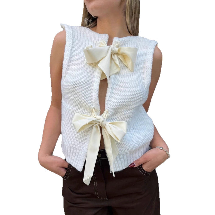 Lune London decorative knot women's knit top