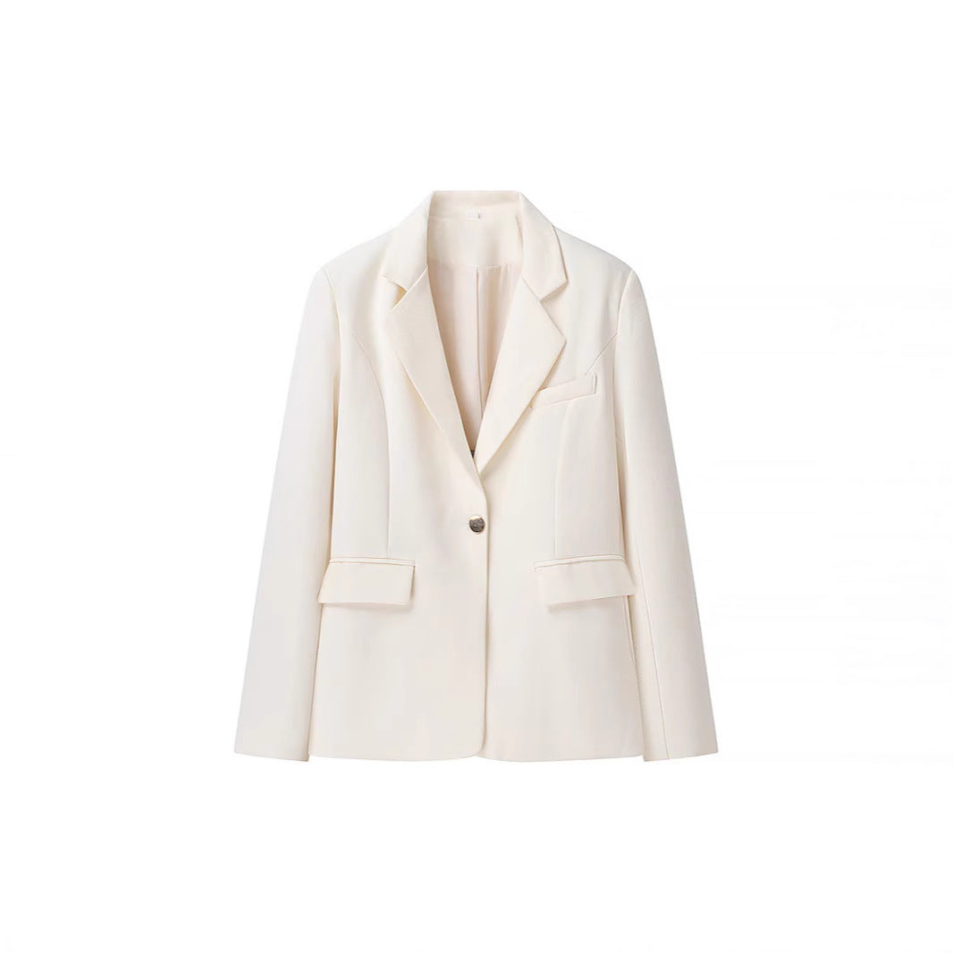 Women's Boucle Two-Piece with Tailored Longline Blazer, Heart-Shaped Bustier, and High-Waisted Shorts Amarae