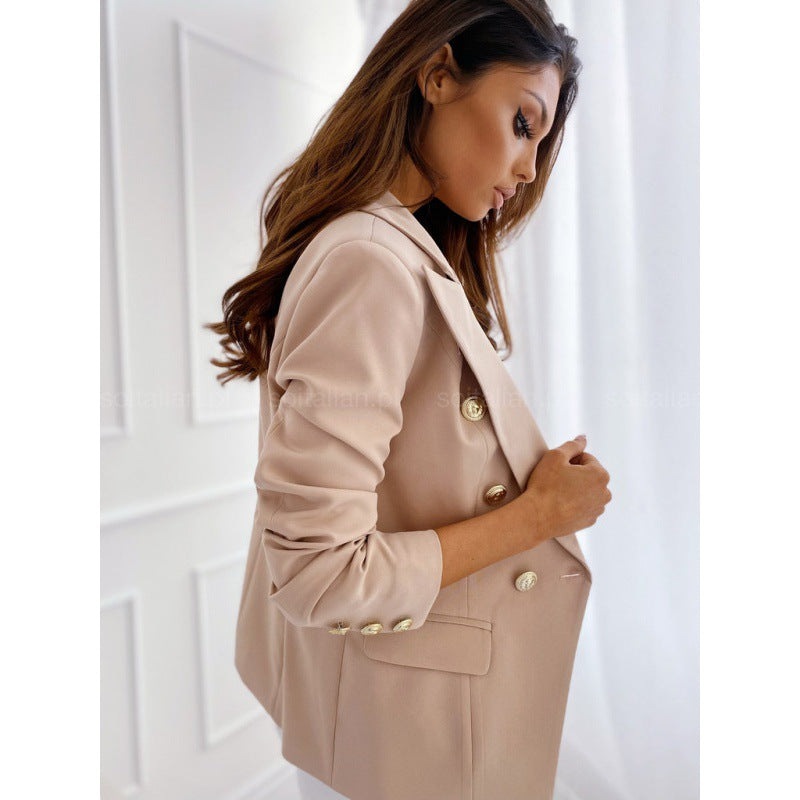 Blazer pour femme avec des détails de bouton de haute qualité et une coupe élégante Chic & Stil