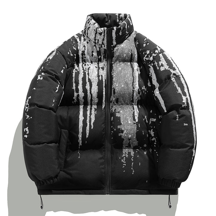 Winter ladies puffer jacket with elastic cuffs and chic and stylish design
