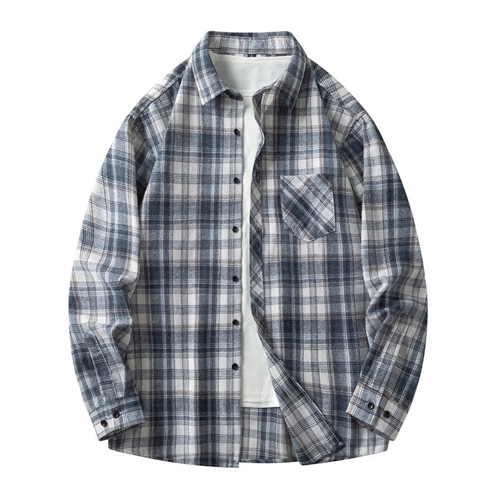 Casual checkered shirt for men with pockets and button-down collar Amarae