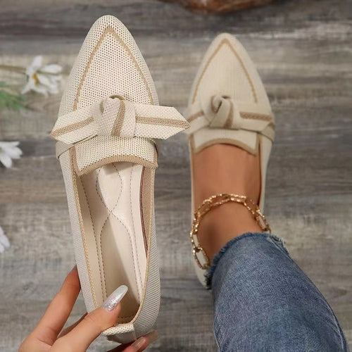 Women's Slip-On Moccasins with Elegant Knot Detail Amarae
