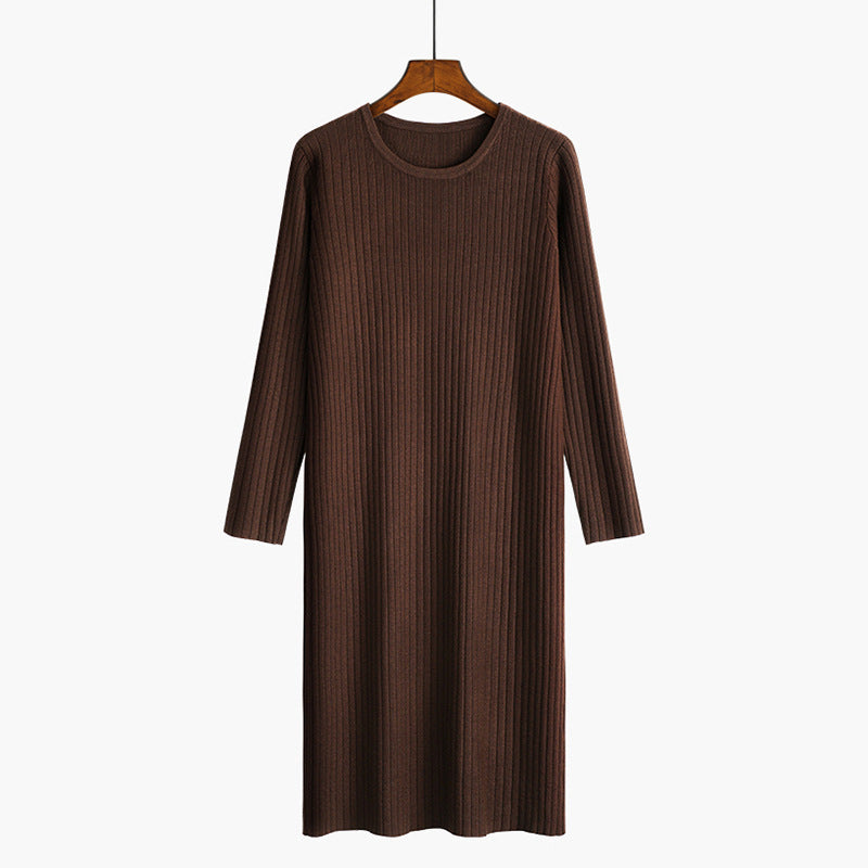 Knitted dress for ladies with a fine ribbed structure Lune London