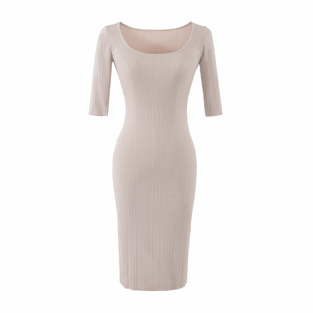 Women Figure-hugging ribbed Midi dress made of stretch knit Amarae