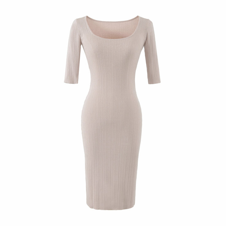 Women Figure-hugging ribbed Midi dress made of stretch knit Amarae