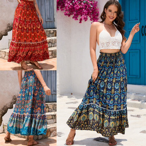 Roc Amarae maxi boho skirt women