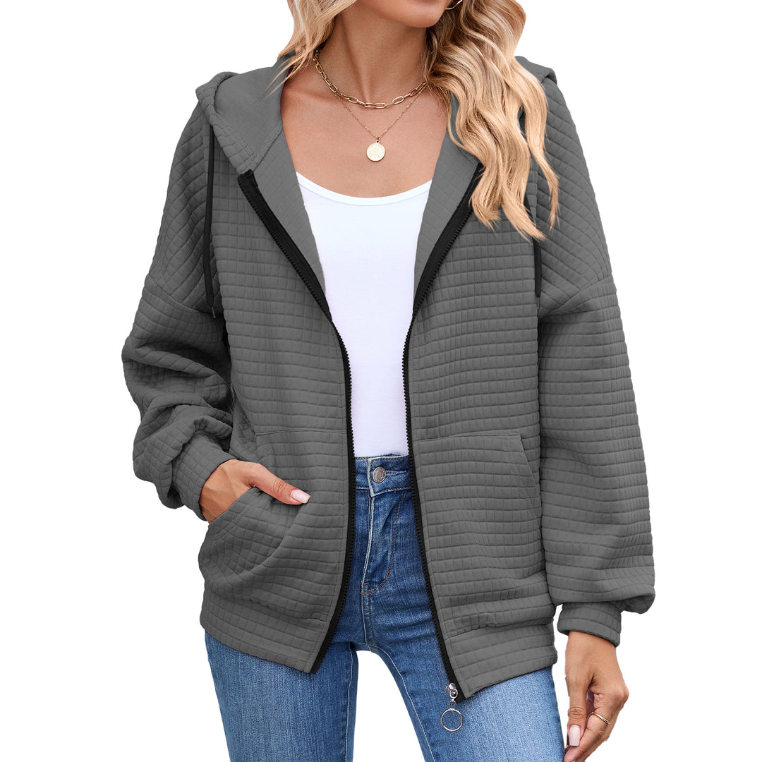 Hooded jacket for women with a structured design and practical pockets Lune London