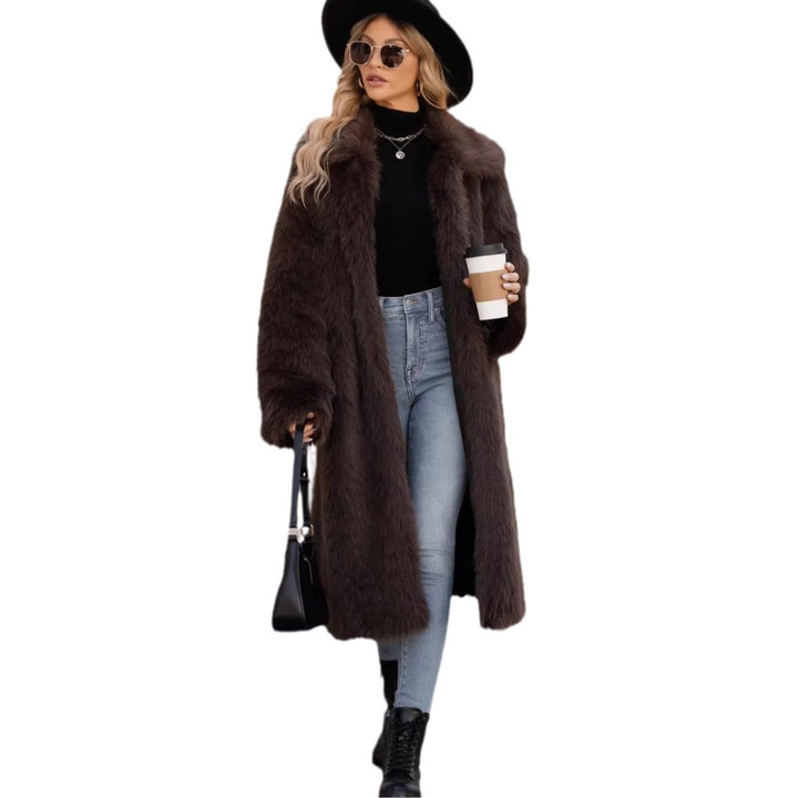 Ladies oversized soft coat with modern cut Amarae