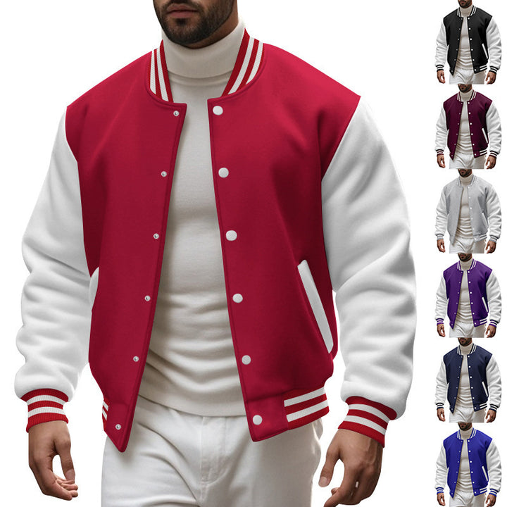 Casual bomber jacket for men with contrasting sleeves and a classic fit Lune London