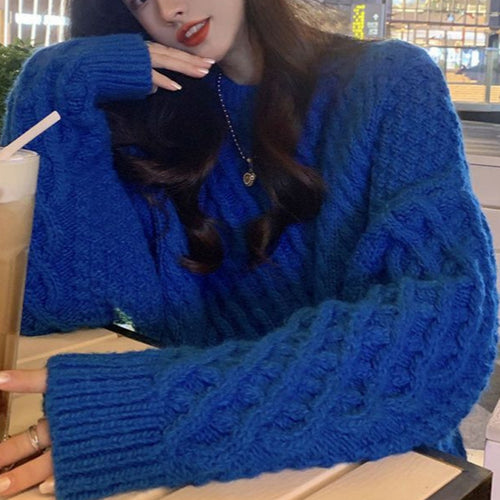 Pull en maille épaisse pour femmes avec une structure unique Chic & Stil