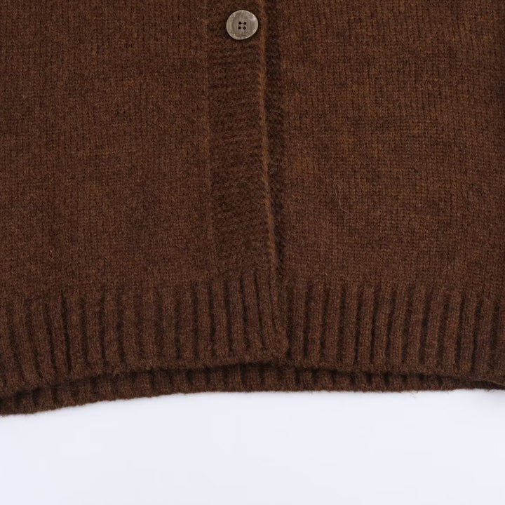 Ladies cozy cardigan with buttons Lune London