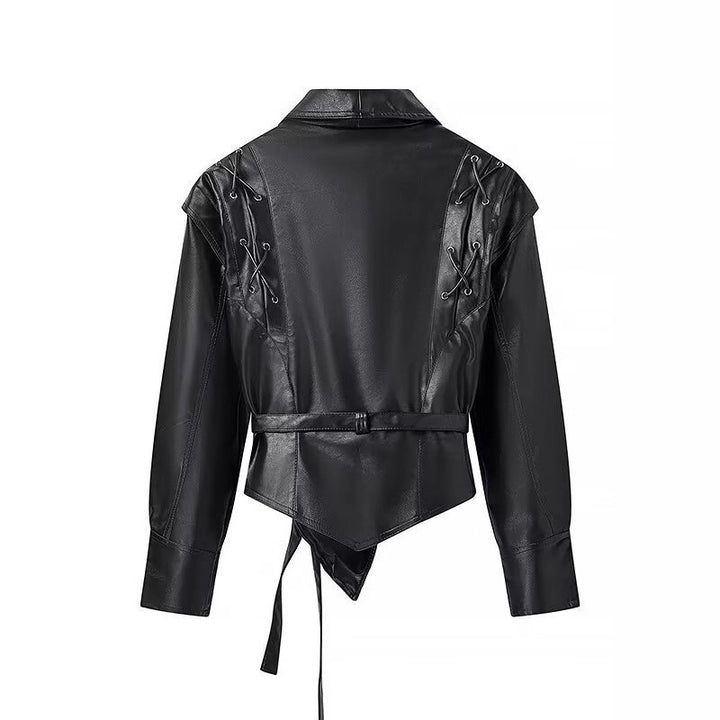 Designer leather blazer for women Lune London