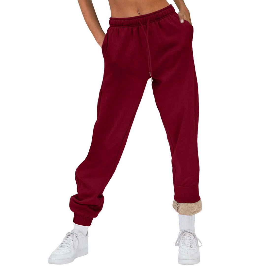 Sporty jogger pants for women with soft inner lining and elastic waistband Lune London