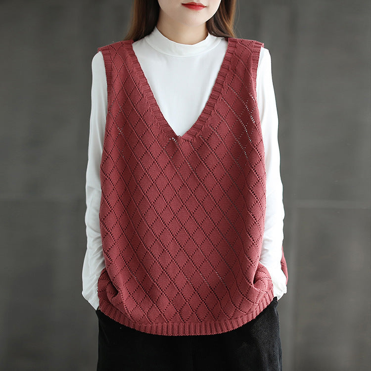 Ladies knitted vest Lune London