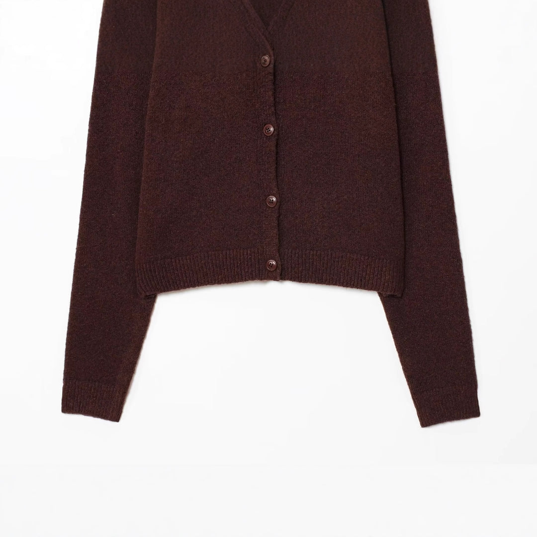Ladies comfortable knitted cardigan with pretty buttons Lune London