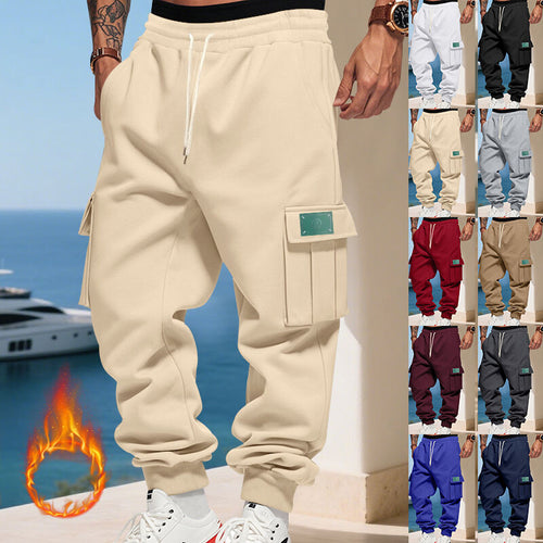 Men's cargo jogger pants with elastic waistband and practical pockets Amarae