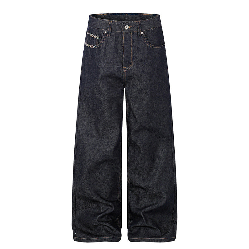 Women's High-Waisted Wide-Leg Jeans made of raw denim with Palazzo cut Amarae