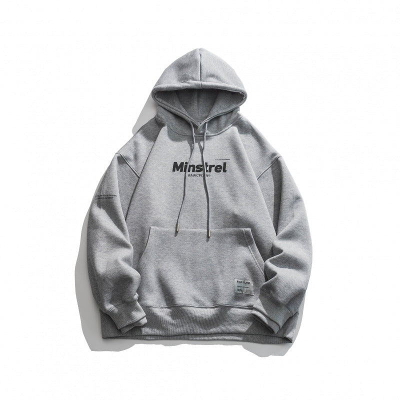 Unisex Oversize Hoodie with minimal logo print, fleece inner lining and kangaroo pocket Amarae