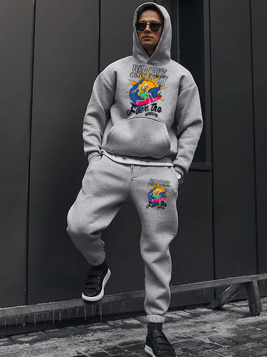 Women's hoodie and jogger pants set with unique surf pattern Amarae