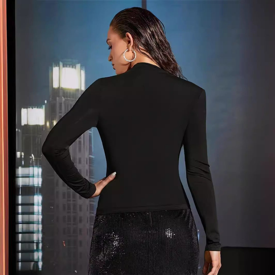 Long sleeve body for women with a unique wrap design Lune London
