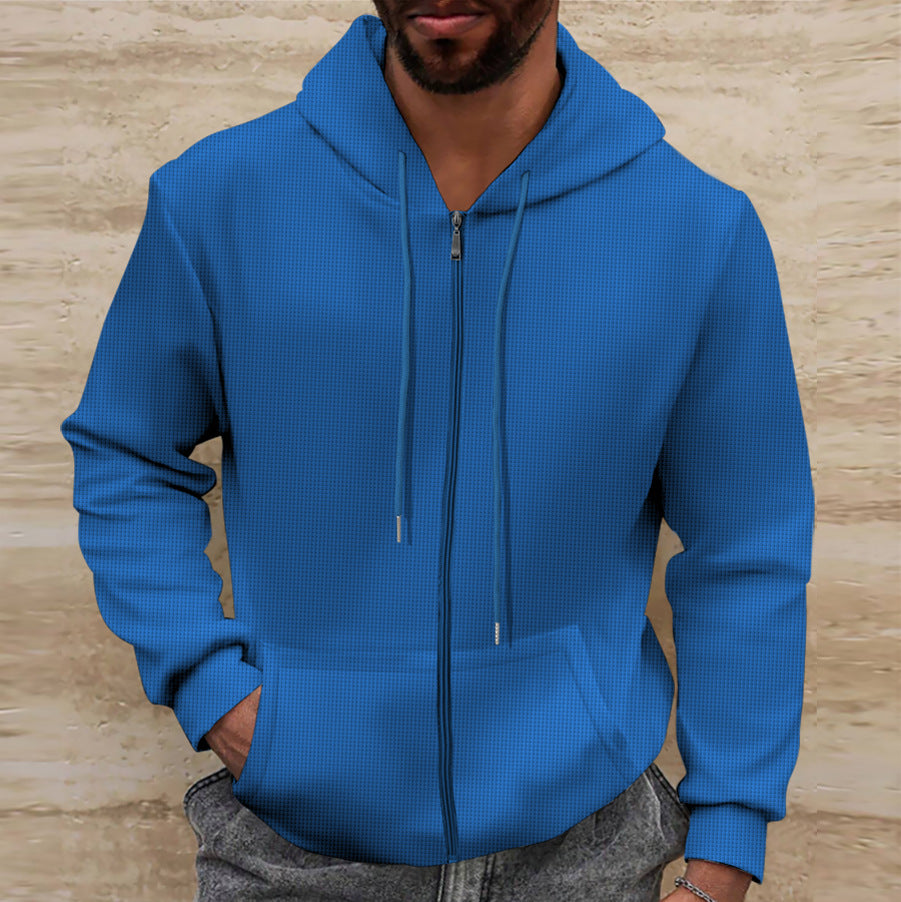Men's hoodie with textured surface and practical pockets Lune London