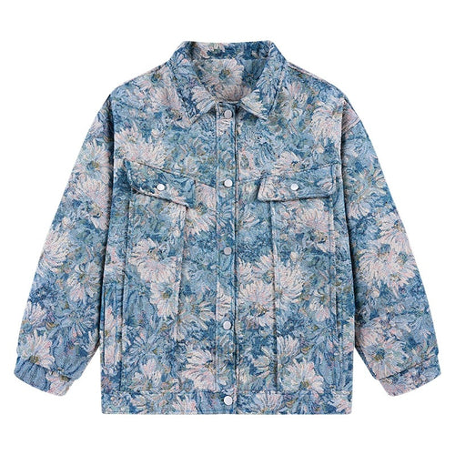 Trendy floral pattern jacket for women Amarae