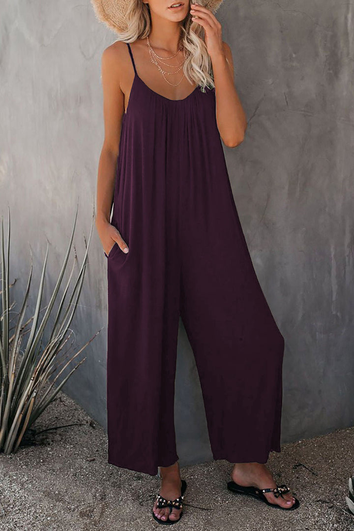 Ladies Elegant Sleeveless Jumpsuit Lune London