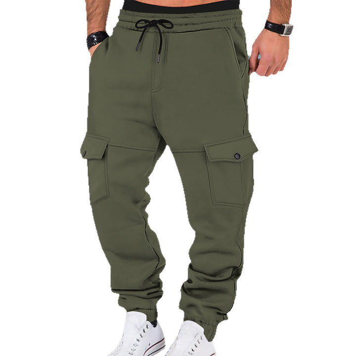 Men's cargo joggers with practical side pockets and elastic waist Lune London