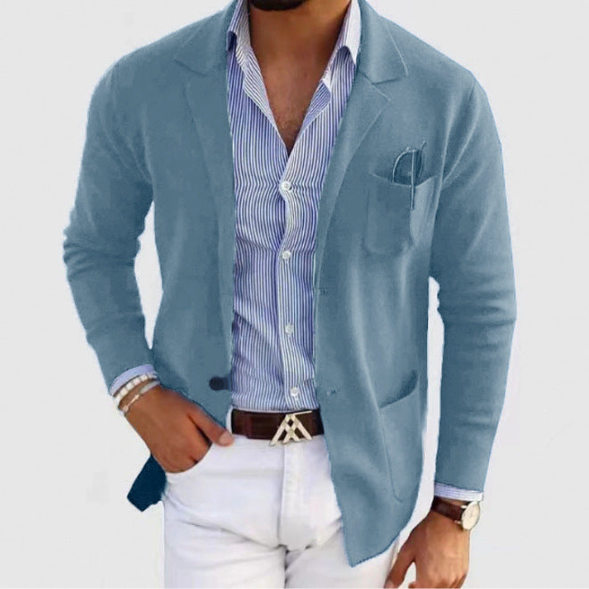 Casual knit jacket for men with practical pockets and comfortable fit Lune London