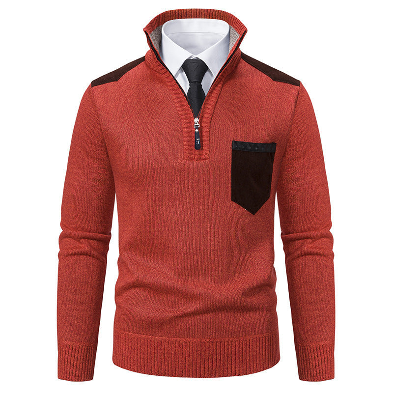 Stylish men's sweater with high collar Lune London