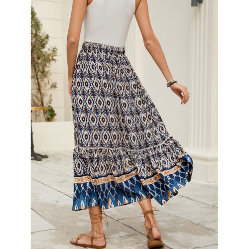 Ladies Bohemian Tiered Maxi Skirt Amarae