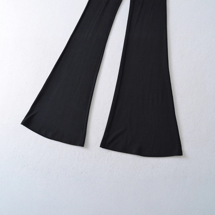 High-waisted stretch jeans for women with lace decoration Lune London