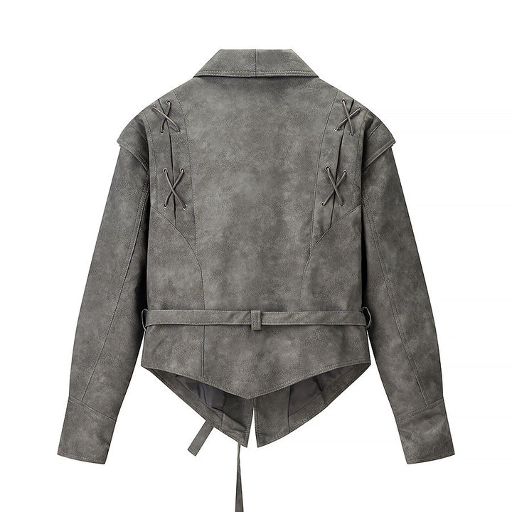 Veste courte élégante pour femmes avec détails de laçage décoratif Chic & Stil