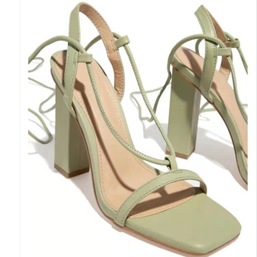 Ladies Elegant High Heel Sandals with Chic Multifunctional Straps and Style