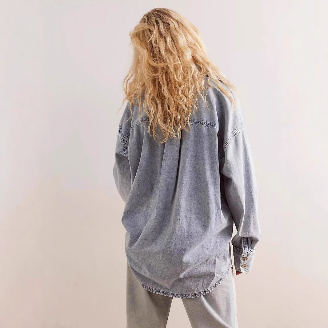 Women Oversized Denim Shirt Amarae