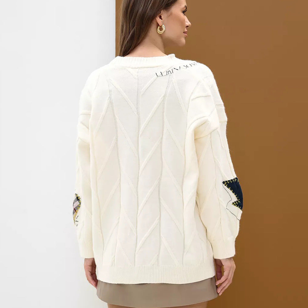 Cardigan pour femmes avec broderie colorée Chic & Stil