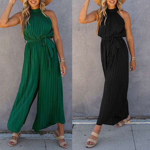 Ladies elegant pleated jumpsuit Amarae