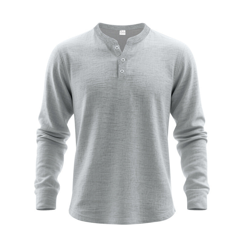 Men's long sleeve shirt with button placket Lune London