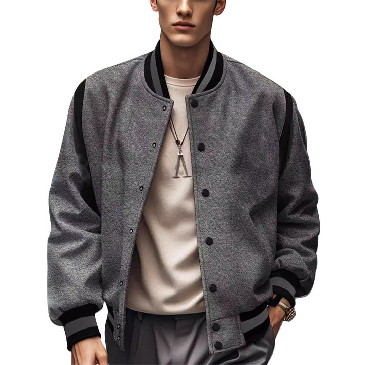 Casual college jacket for men with contrasting sleeves Lune London