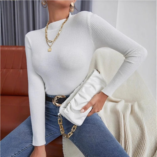 Woman fitted top with long sleeves Amarae