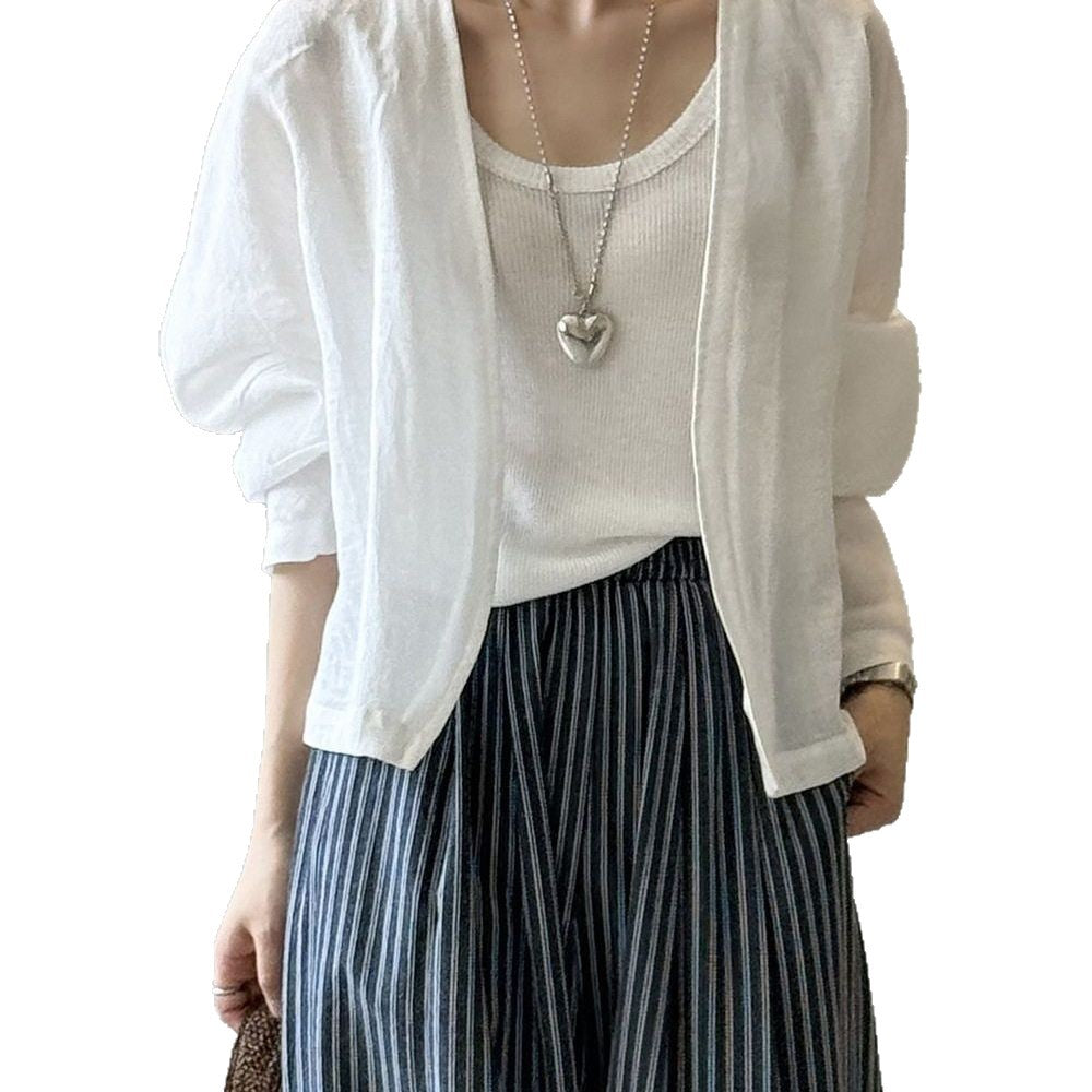Veste en lin décontractée pour femmes Chic & Stil