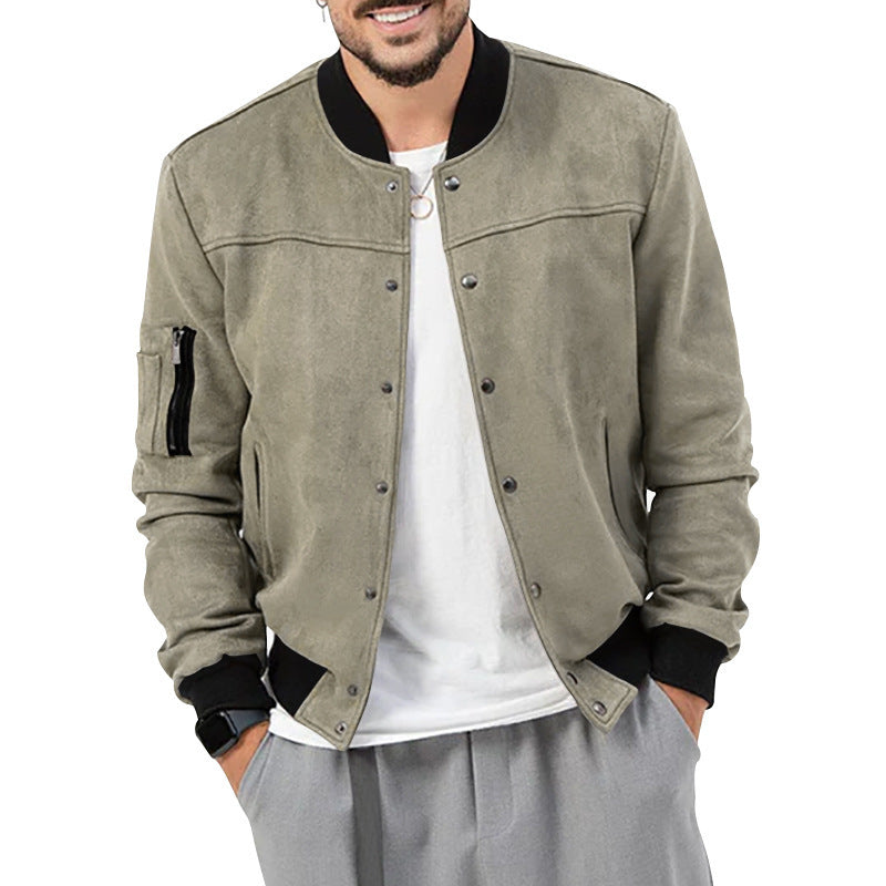 Sporty bomber jacket for men with practical zip pockets Lune London