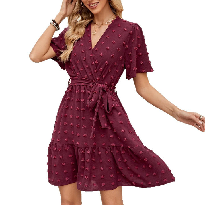 Lune London layered wrap dress for women