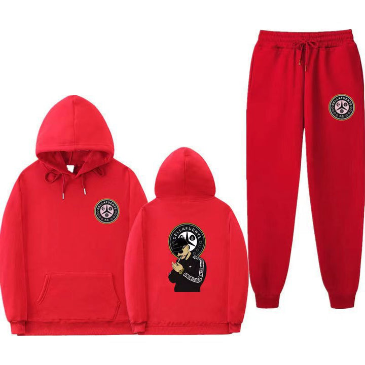Women's set of hoodie and jogging pants with unique print Lune London