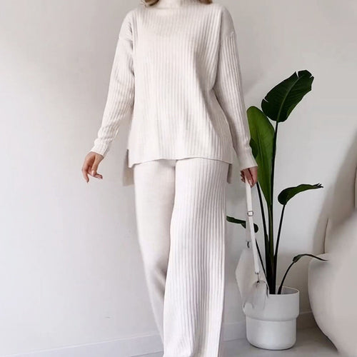 Amarae Ladies Ribbed Knit Lounge Set