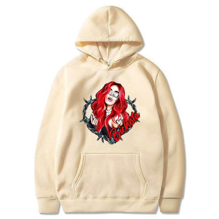 Women’s hoodie with artistic graphic print and cozy fit Chic & Stil
